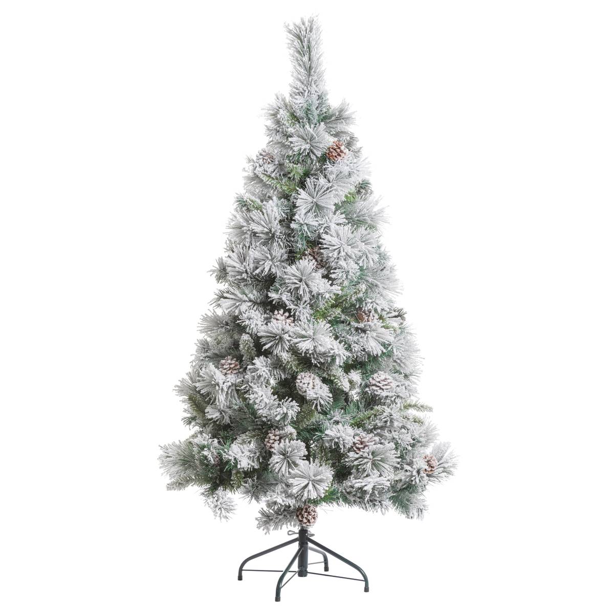 Sapin floqué Minnesota 150 cm blanc, FEERIC LIGHTS & CHRISTMAS