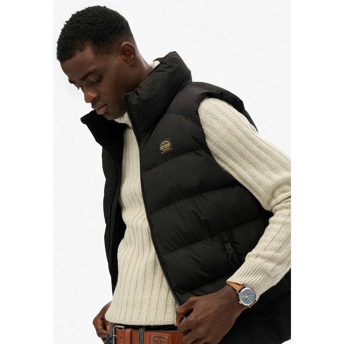 Sports Padded Gilet black, SUPERDRY
