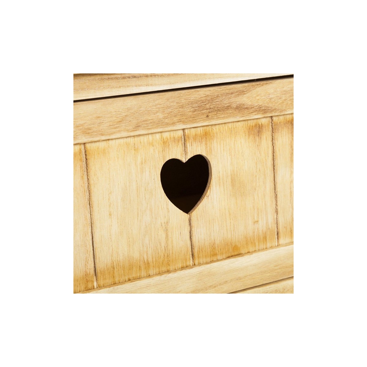 Table de Chevet en Bois 1 Tiroir + 3 Paniers Country - 40x29x73cm bois, WADIGA