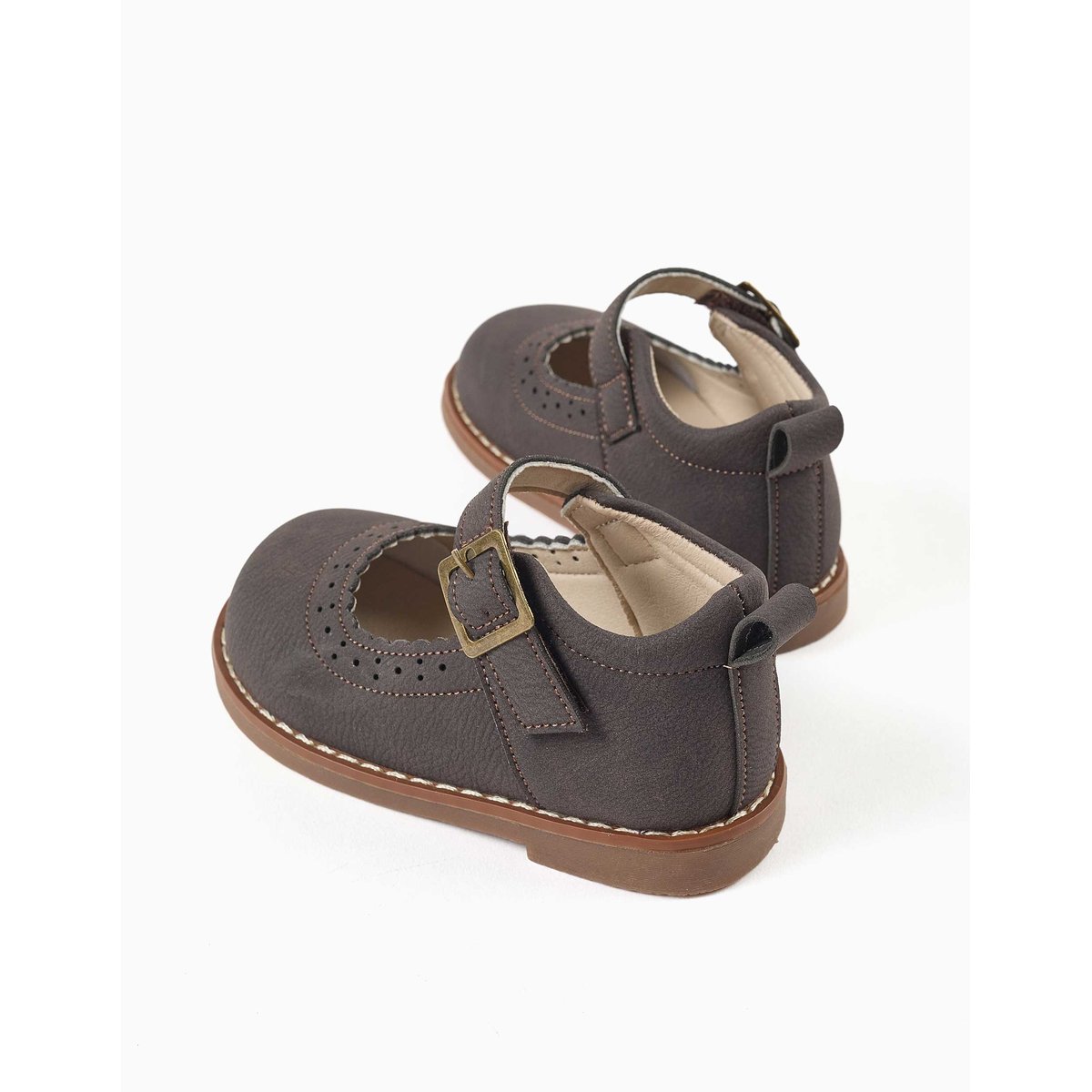 Babies avec détails perforés marrón, ZIPPY