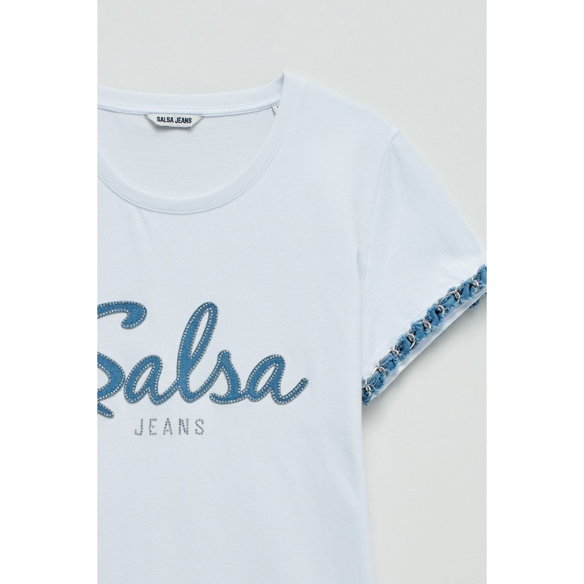 SWEATSHIRT AVEC BRANDING blanc, SALSA JEANS