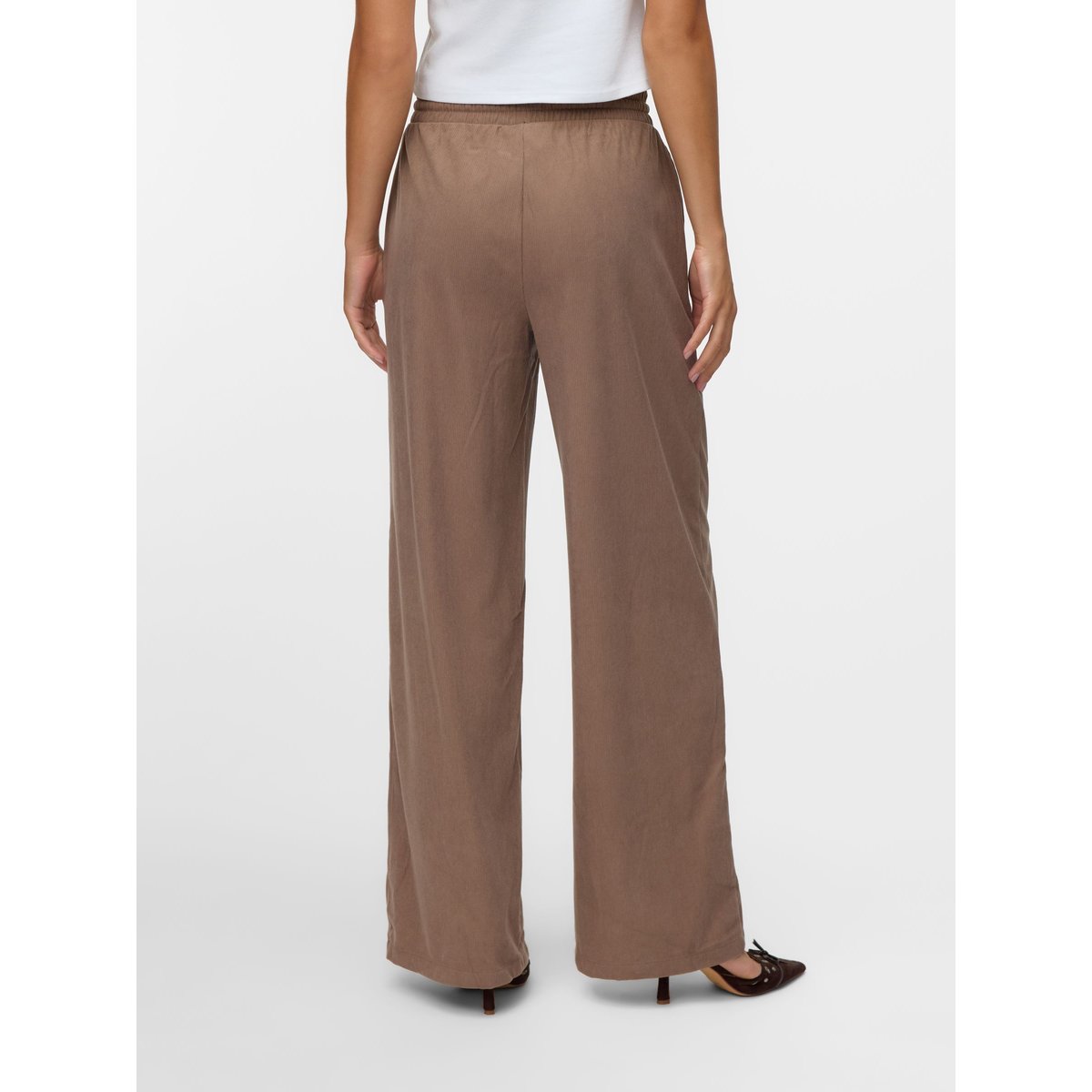 Pantalon À Jambe Large marron - fossil 1, VERO MODA