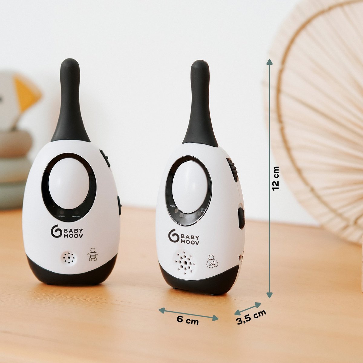 Babyphone audio Simply Care blanc, BABYMOOV