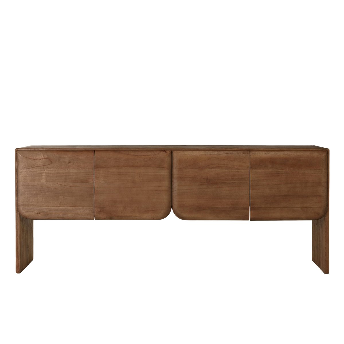 Buffet sur pied en bois de mindi, 4 portes ARCUS bois naturel, PIER IMPORT