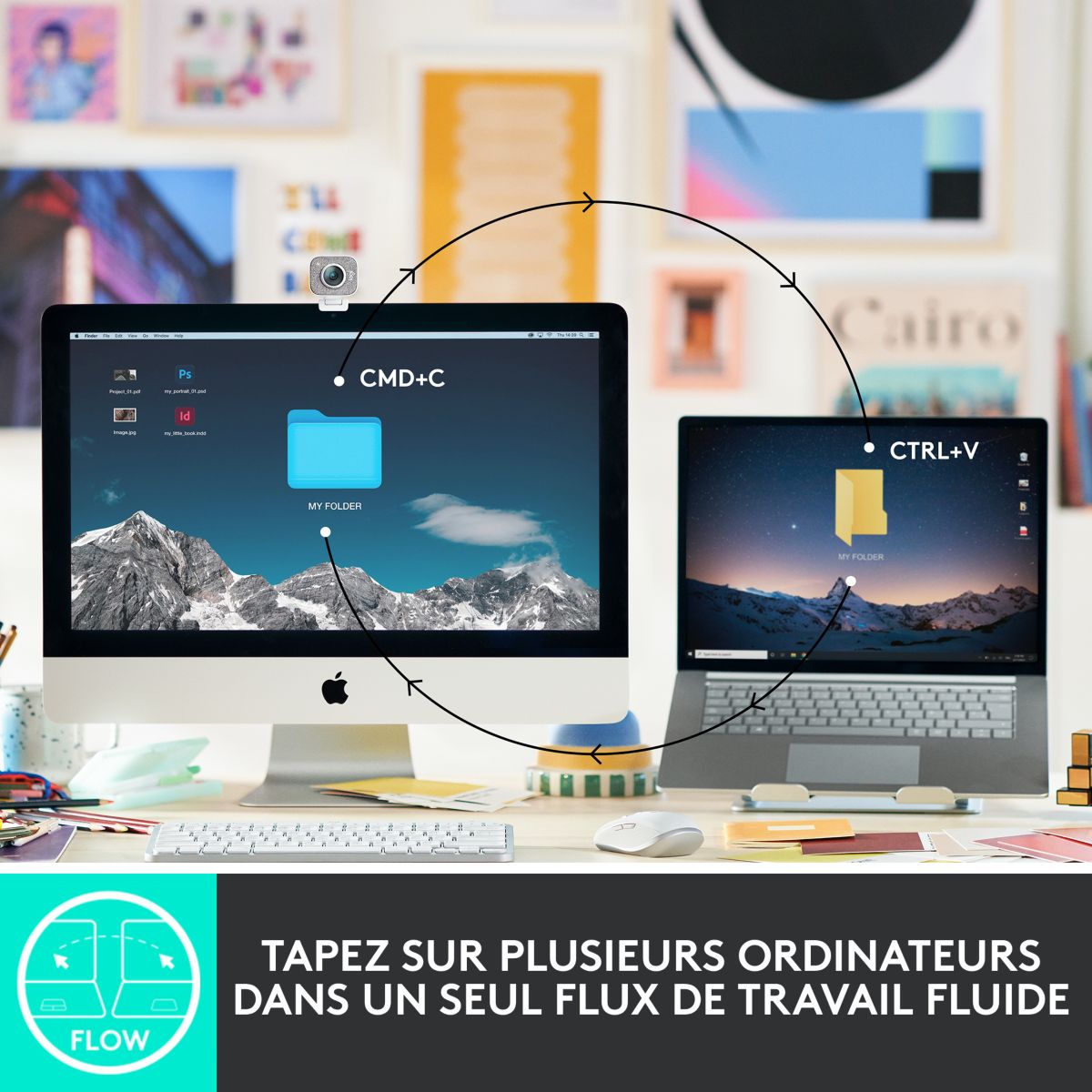 Clavier sans fil MX Keys mini graphite gris, LOGITECH