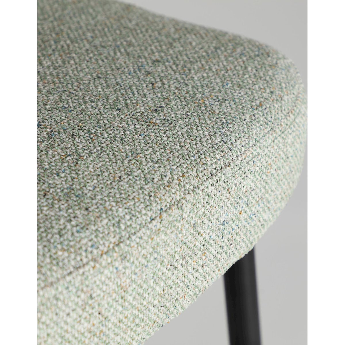 Tabouret de bar contemporain collection S.MERANO vert marbré et noir, RECOLLECTION