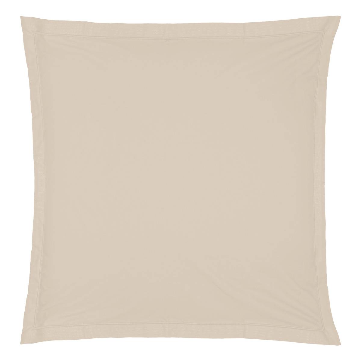 Taie d'oreiller en coton LANDIHA beige lin, ATMOSPHERA