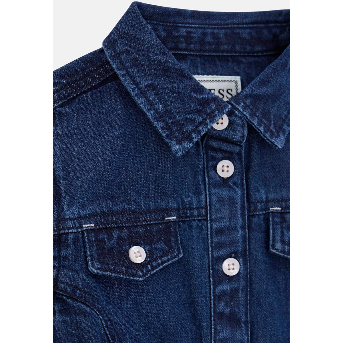 Denim Imprimé Dress bleu, GUESS KIDS
