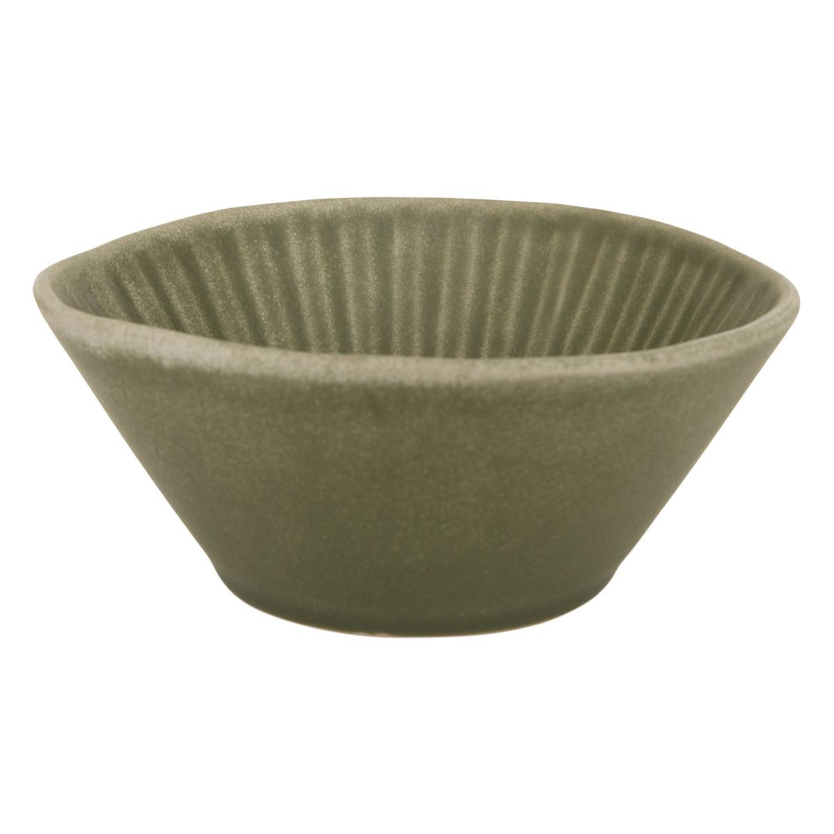 Lot de 6 coupelles ronde en faïence NYERO beige, ATMOSPHERA