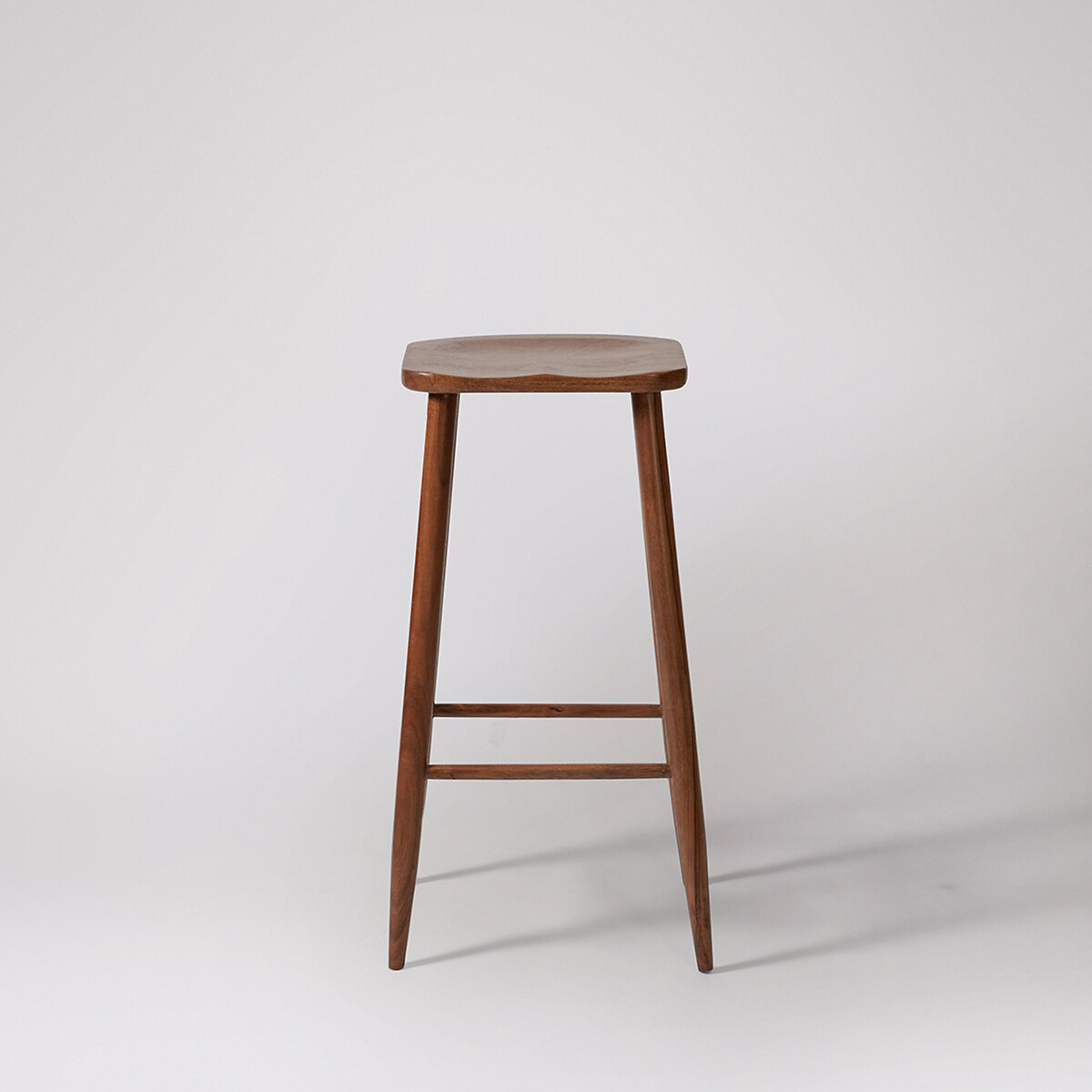 Southwark Acacia Wood Bar Stool dark acacia wood, SWOON