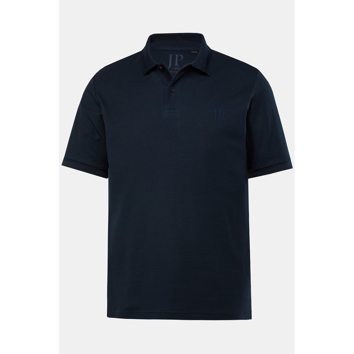 Polo à manches courtes, tissu piqué bleu marine, JP1880