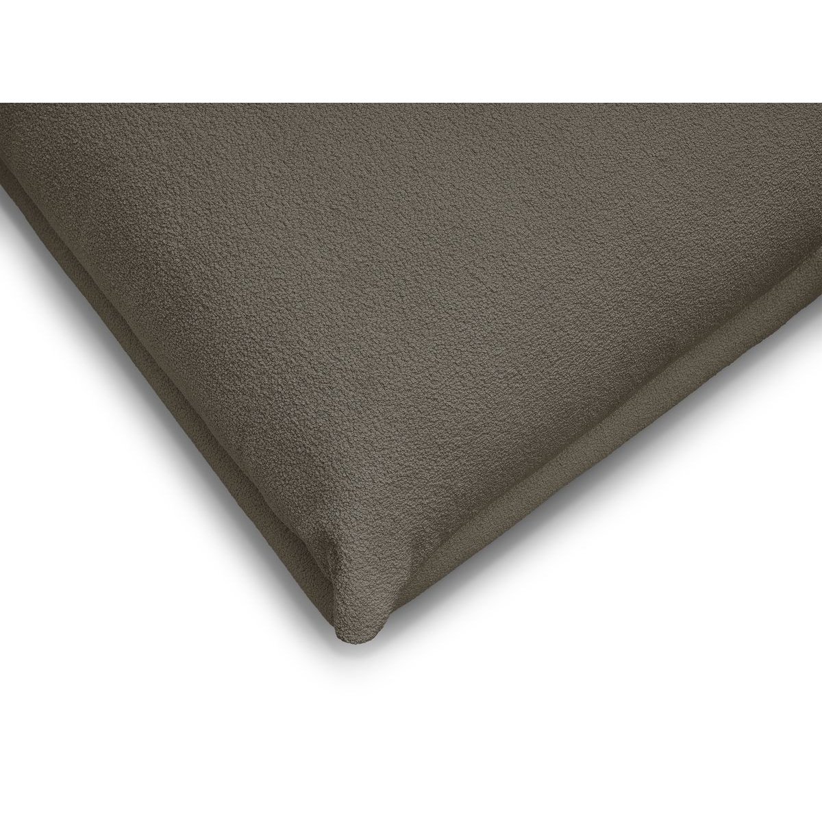 Pouf tissu bouclette, ERNEST marron, BOBOCHIC