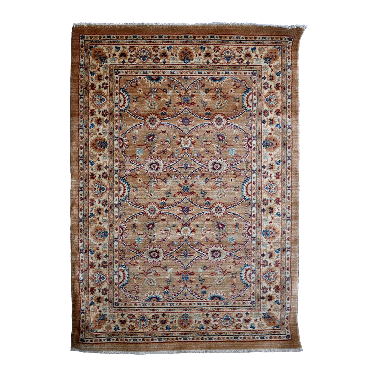 Tapis orient tissé motif traditionnel CHOBAY D beige ivoire, UN AMOUR DE TAPIS