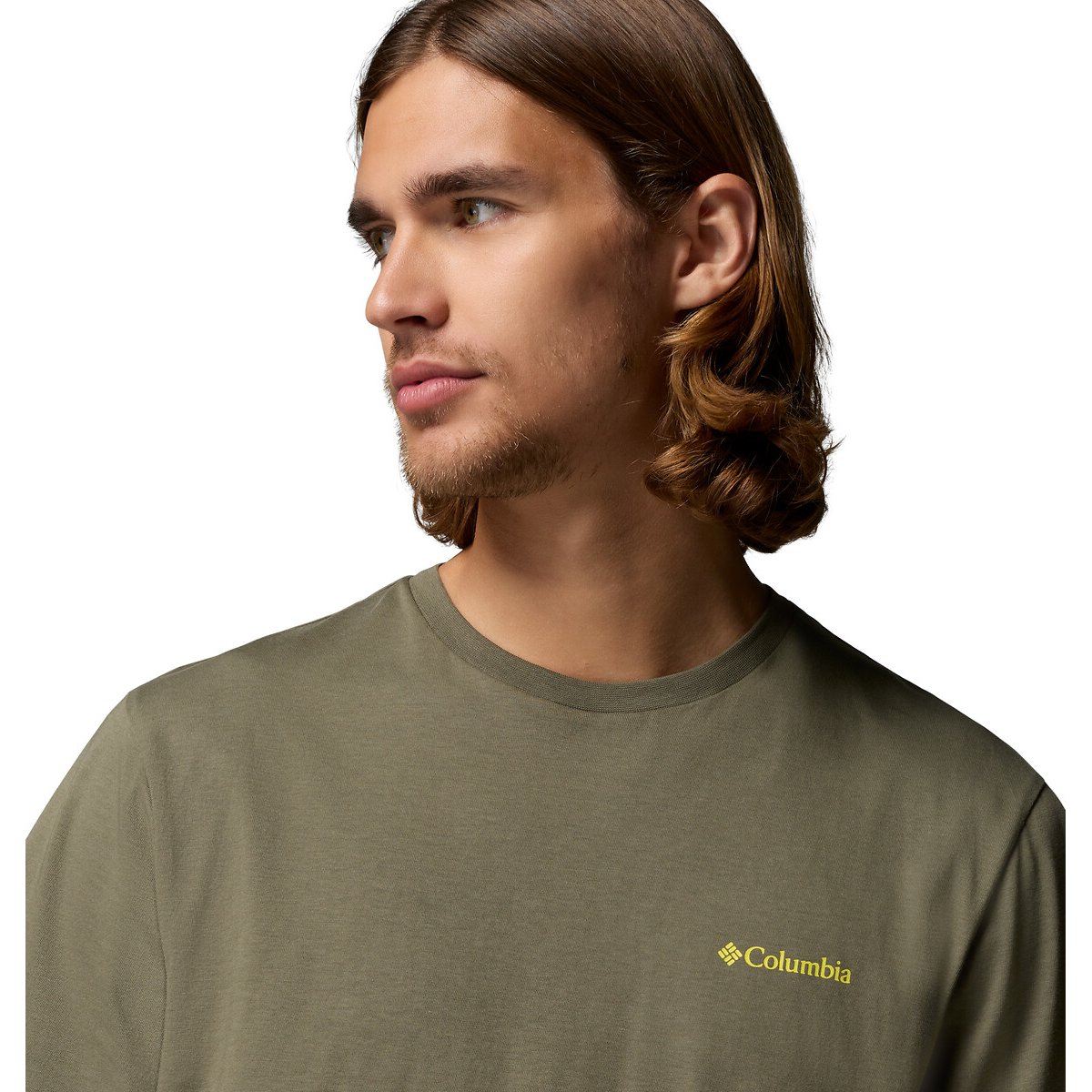 Back Print Short Sleeve T-Shirt khaki, COLUMBIA
