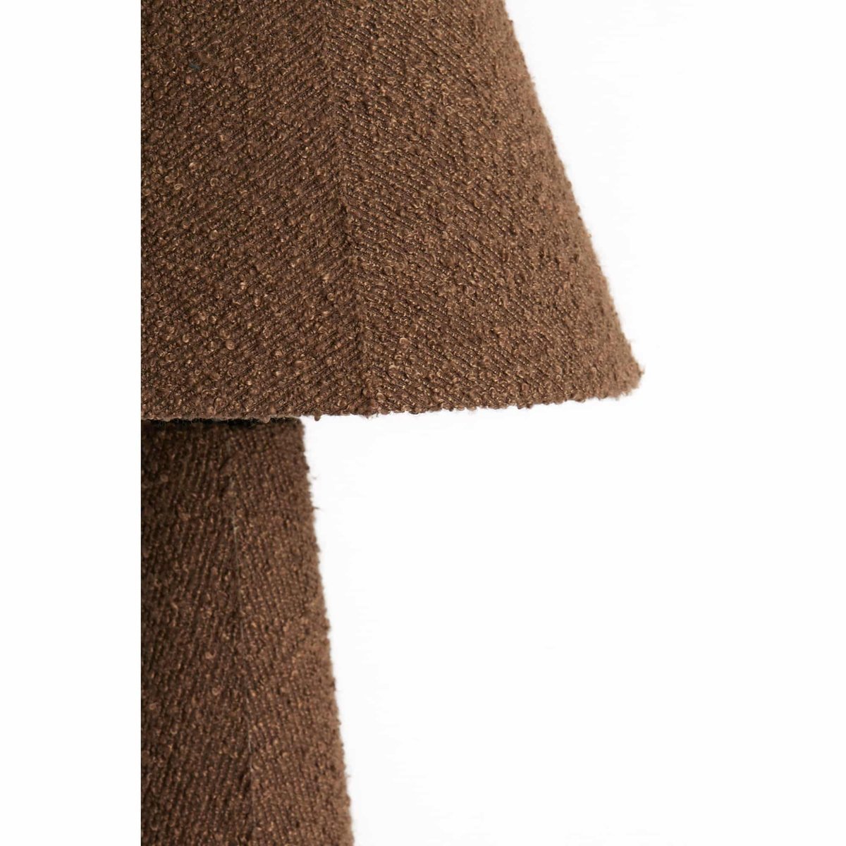 Lampe À Poser Textiles DEVIA marron, LIGHT & LIVING 