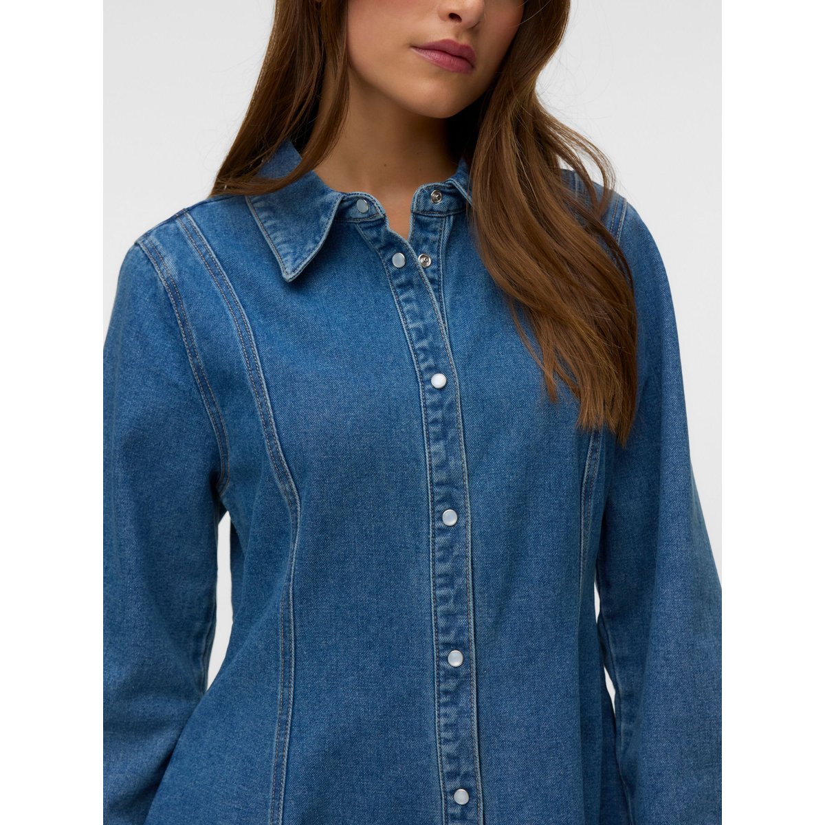 Robe En Denim medium blue denim, VERO MODA