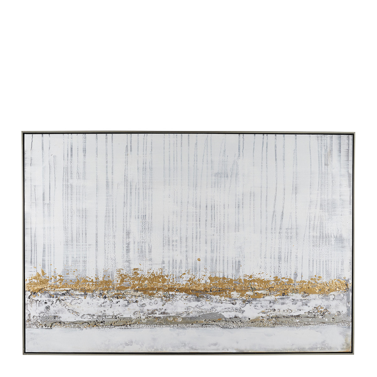 Tableau en acrylique gris, BLANC D’IVOIRE