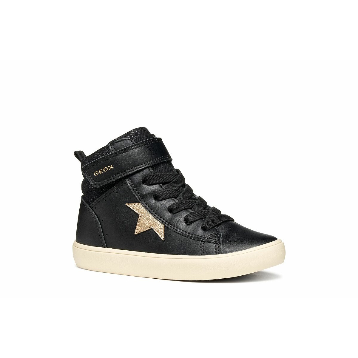 Zapatillas altas transpirables Gisli negro, GEOX