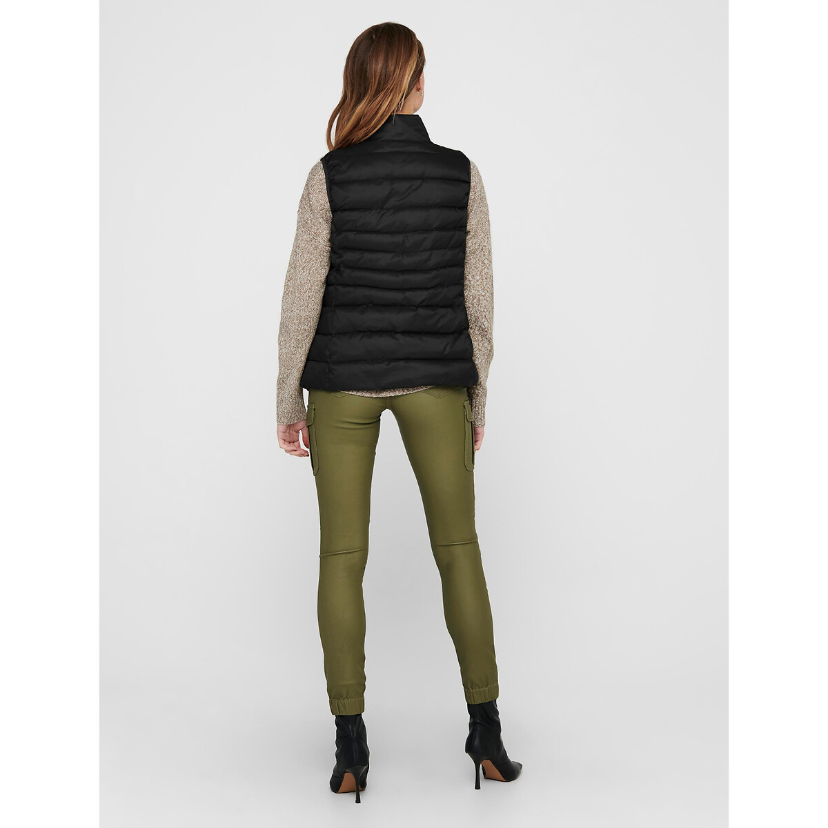 Short Padded Gilet black, ONLY