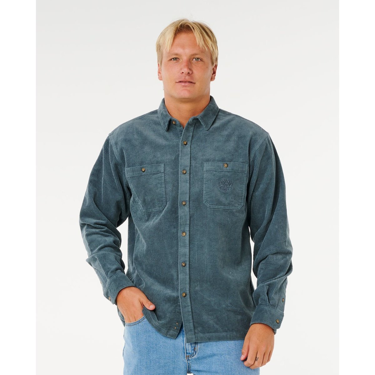 Chemise PREMIUM SURFCord manches longues nuit de pin, RIP CURL
