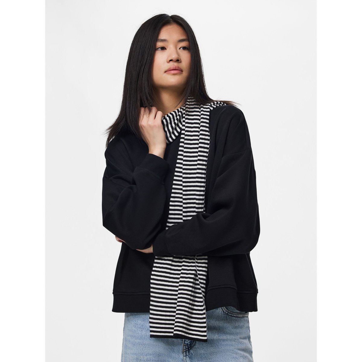 Écharpe noir - black1, PIECES
