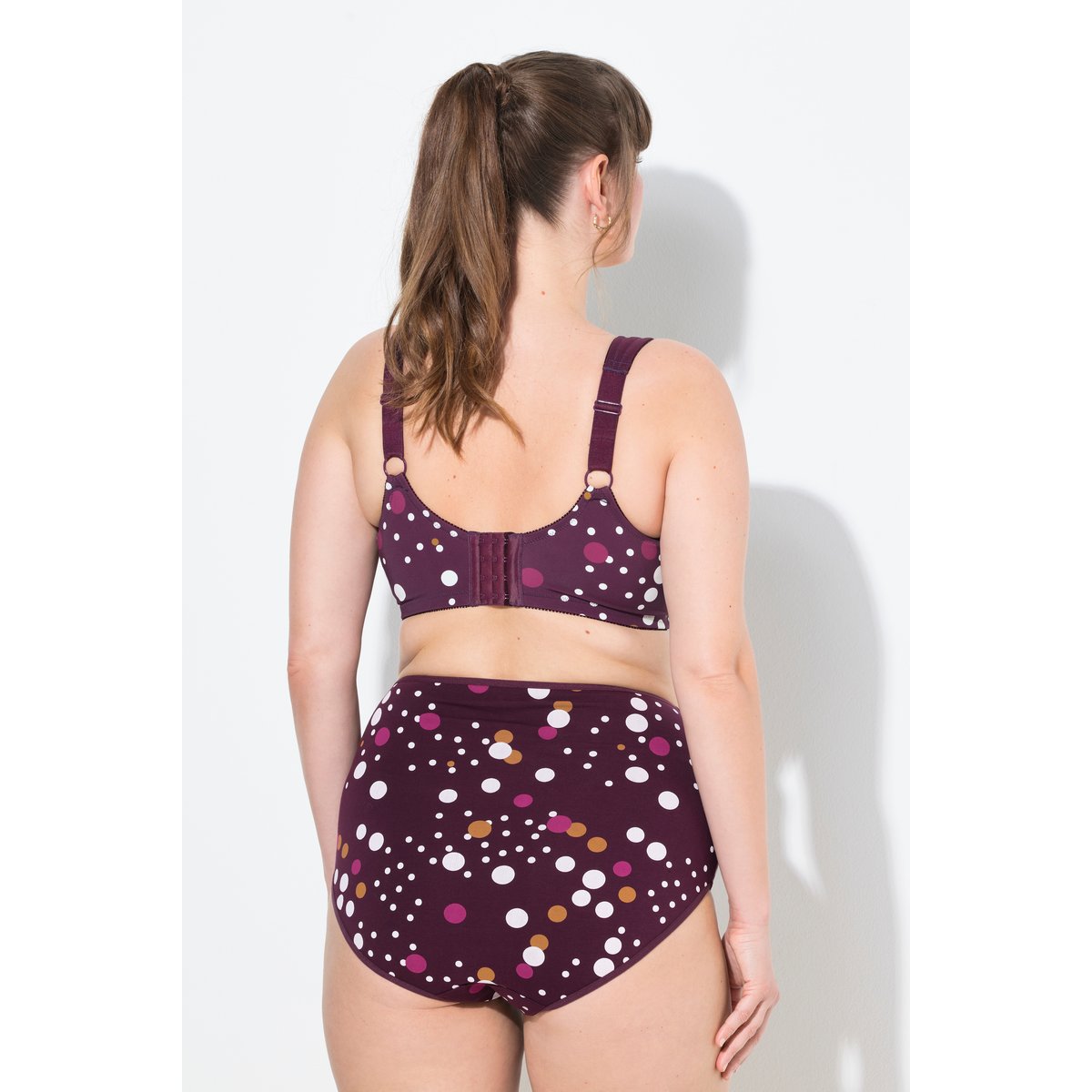 Soutien-gorge de maintien, sans armatures rouge raisin, ULLA POPKEN