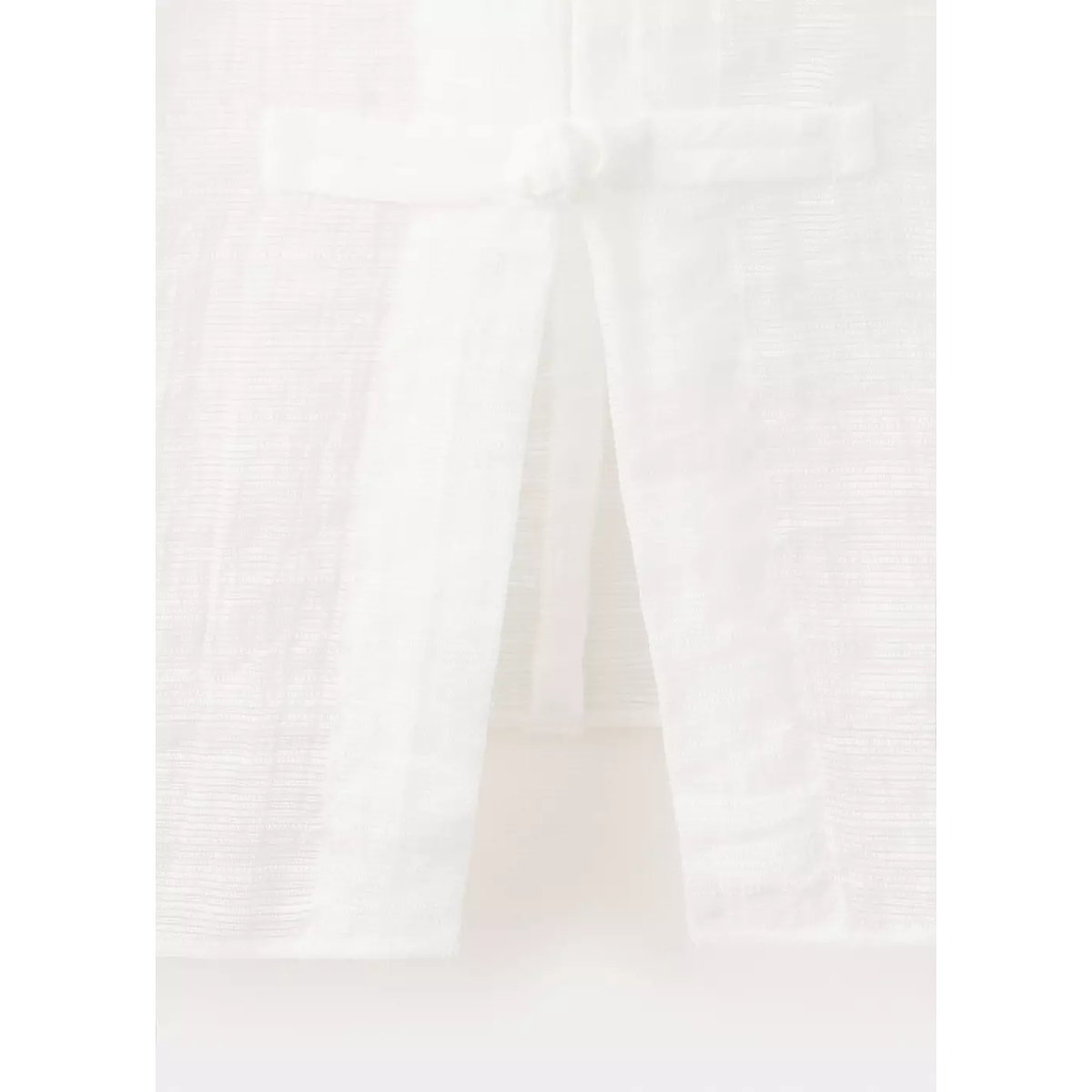 Blouse gaze texturée semi-transparente blanc cassé, MANGO