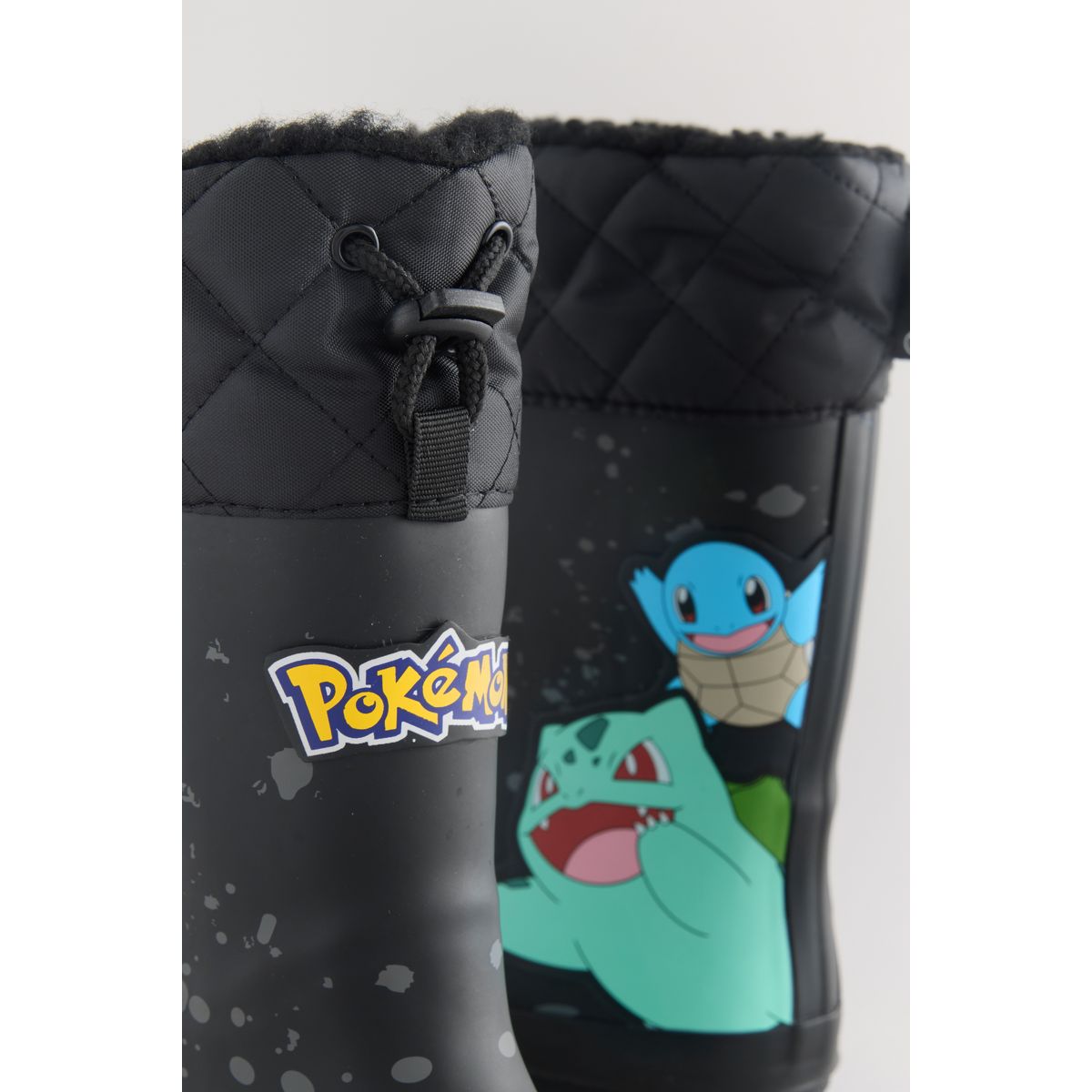 Bottes en caoutchouc fourrées pokémon noir, NEXT