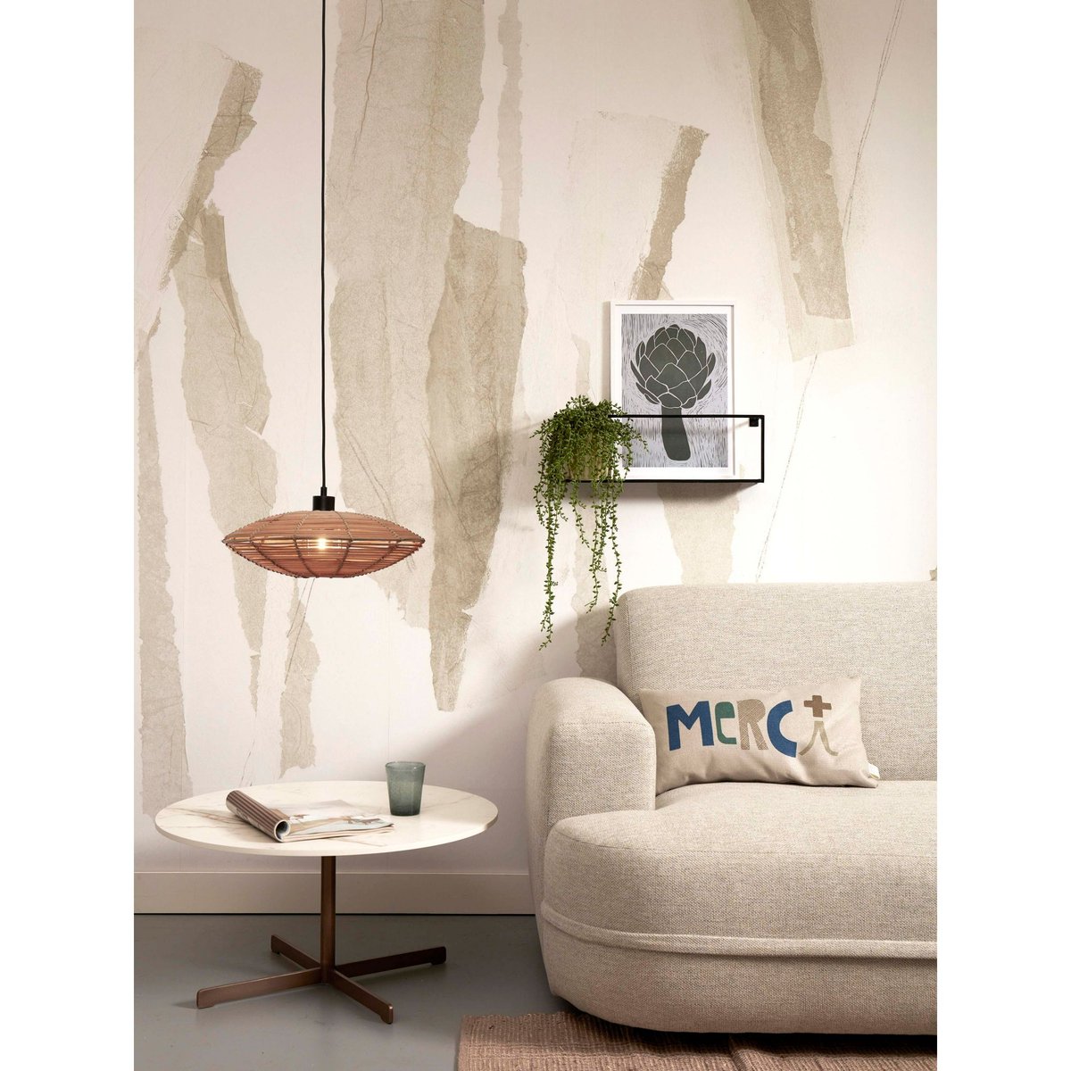 Lampe Suspendue Rotin TANAMI rotin, GOOD & MOJO