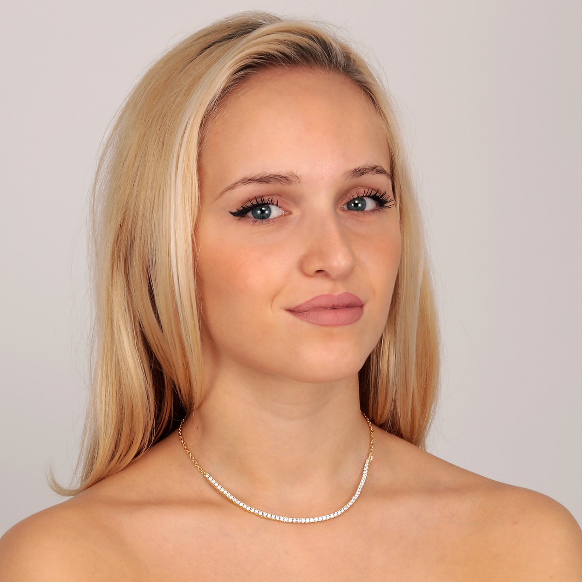 Collier en laiton, zircons SCINTILLE blanc, MORELLATO