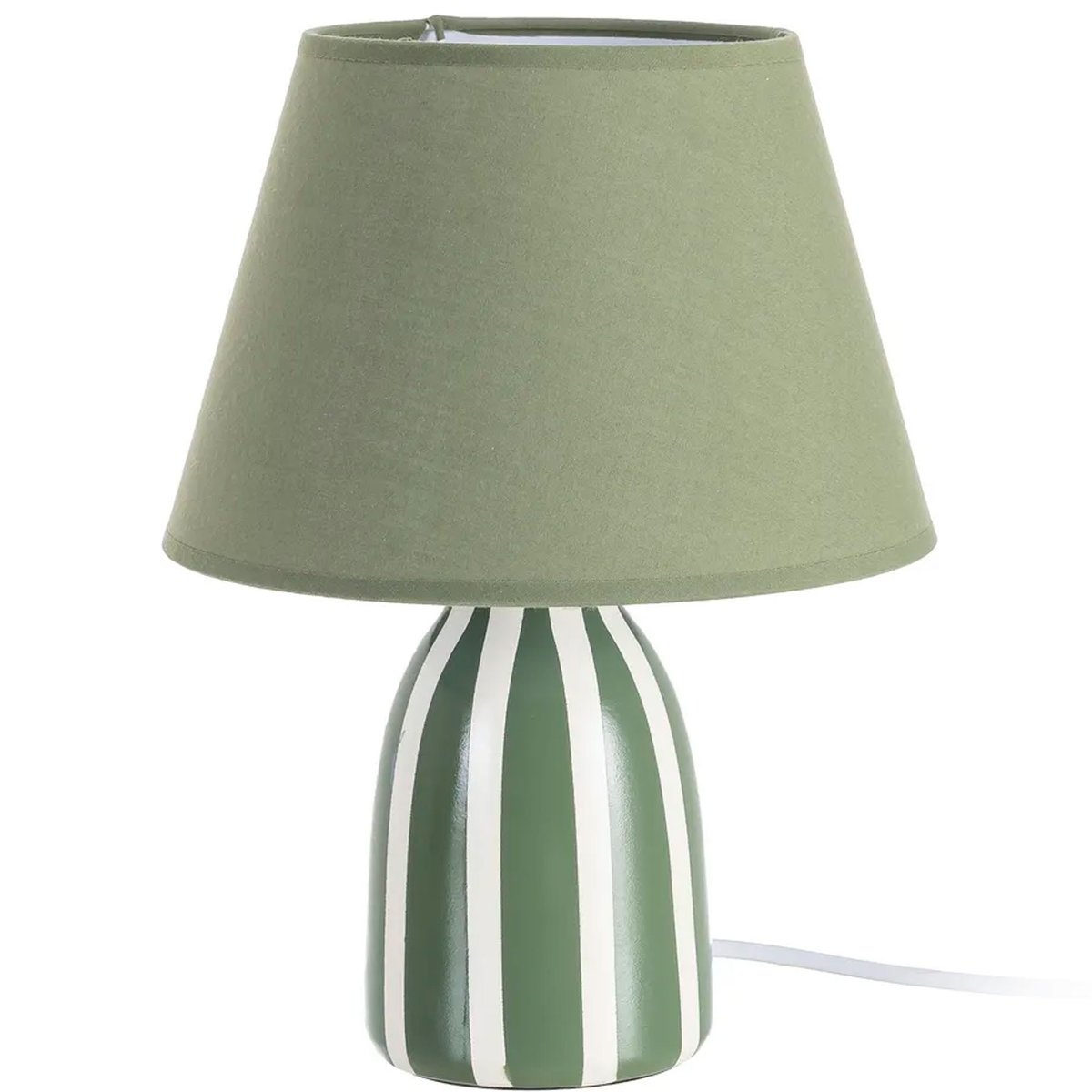 Lampe à poser céramique verte 22x22x30cm jaune, WADIGA