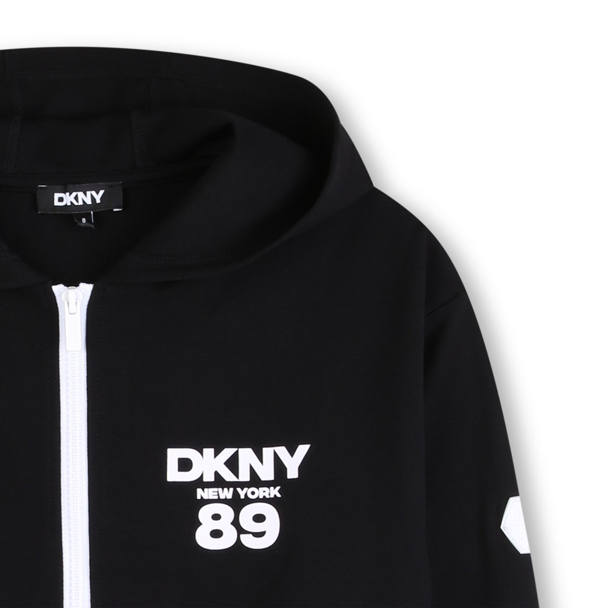 Sweat zippé à capuche black, DKNY