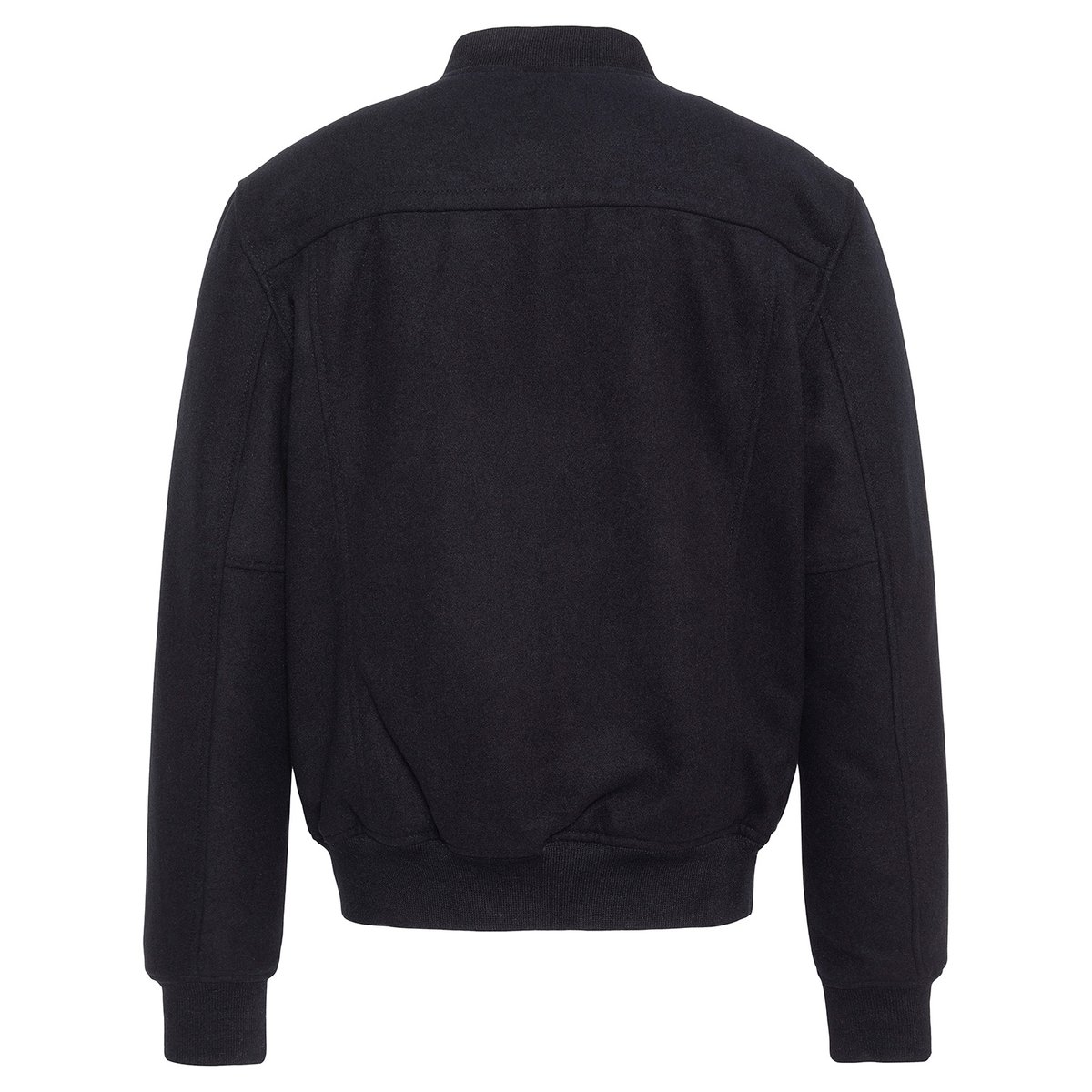 Blouson en laine mélangée bleu marine, SCHOTT