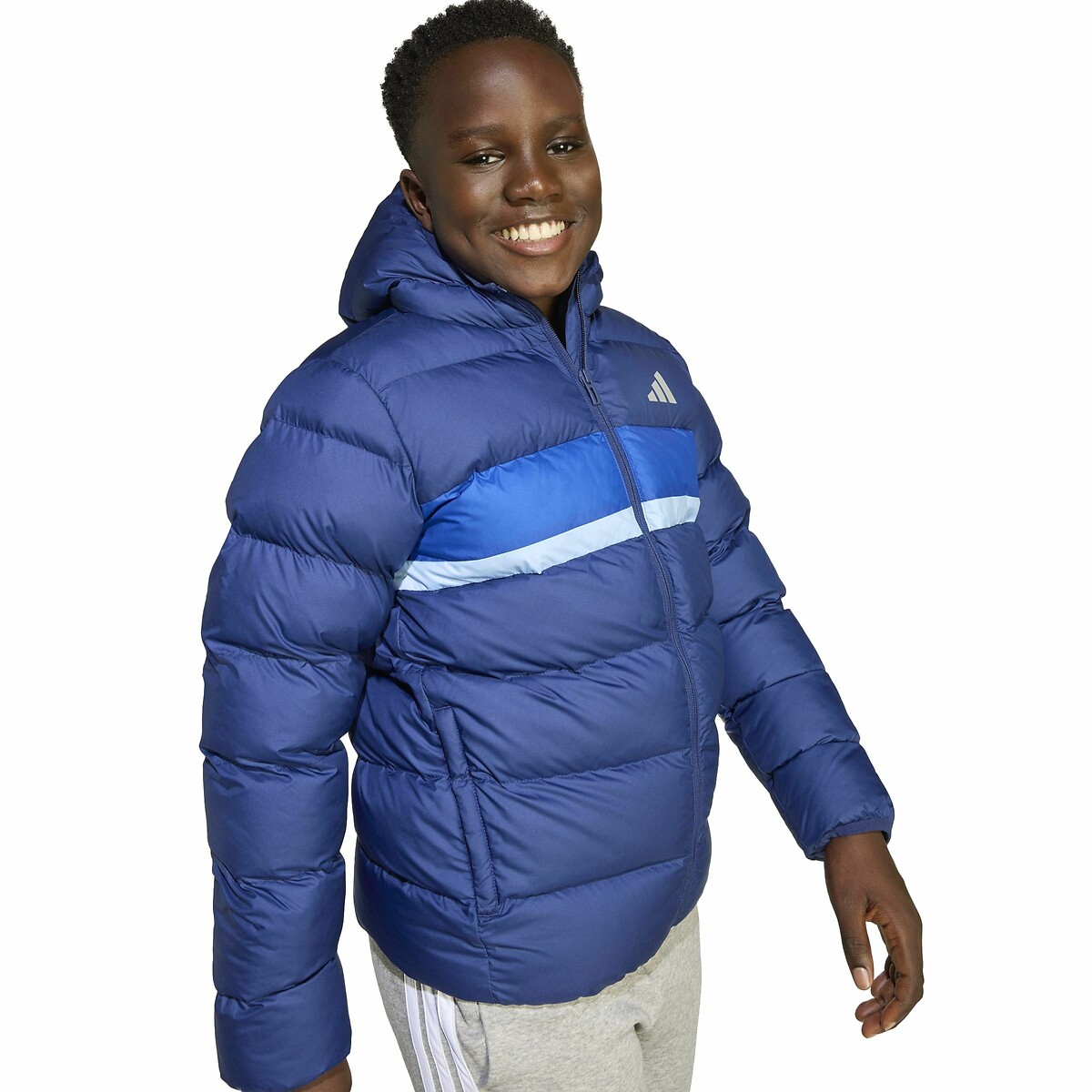 Blusão com capuz azul, ADIDAS SPORTSWEAR