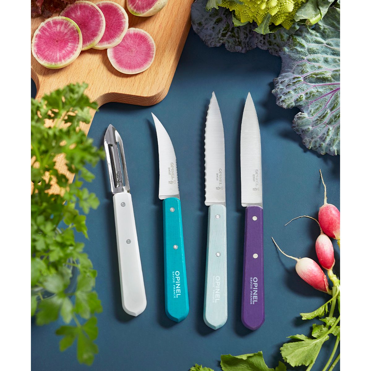 Couteau Les Essentiels Art déco multicolore, OPINEL