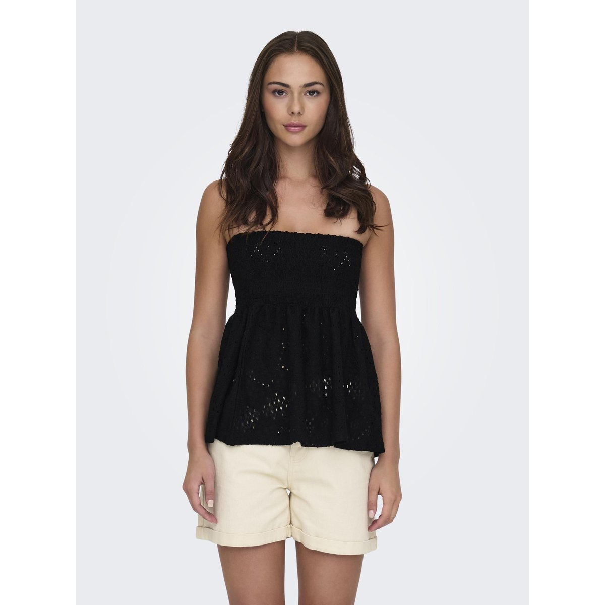 Top Bandeau black 1, ONLY
