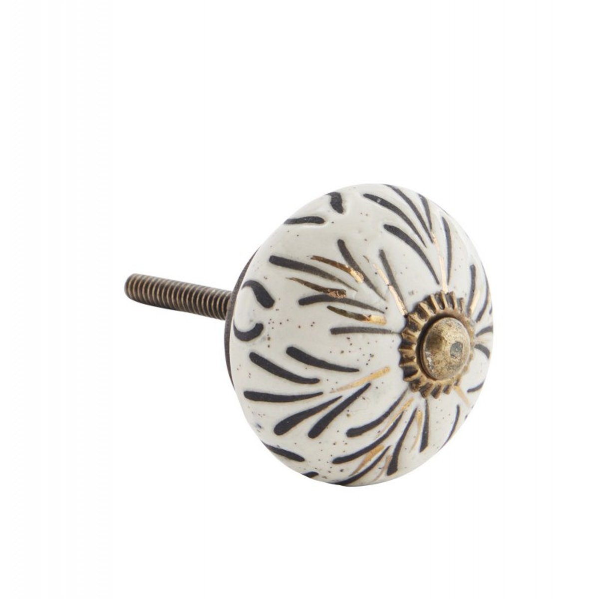 Bouton de meuble céramique écru, MADAM STOLTZ