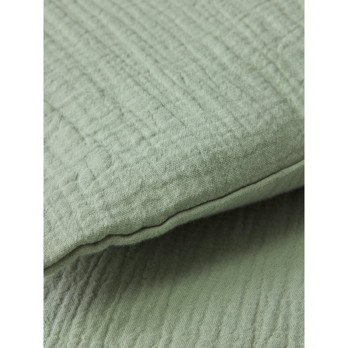 Housse de couette gaze de coton "GAUFREE" celadon, CYRILLUS