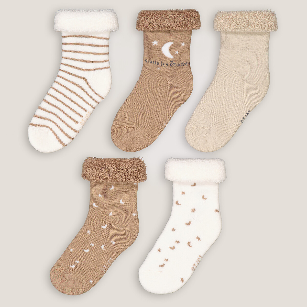 Lot de 5 paires de chaussettes assortis, LA REDOUTE COLLECTIONS