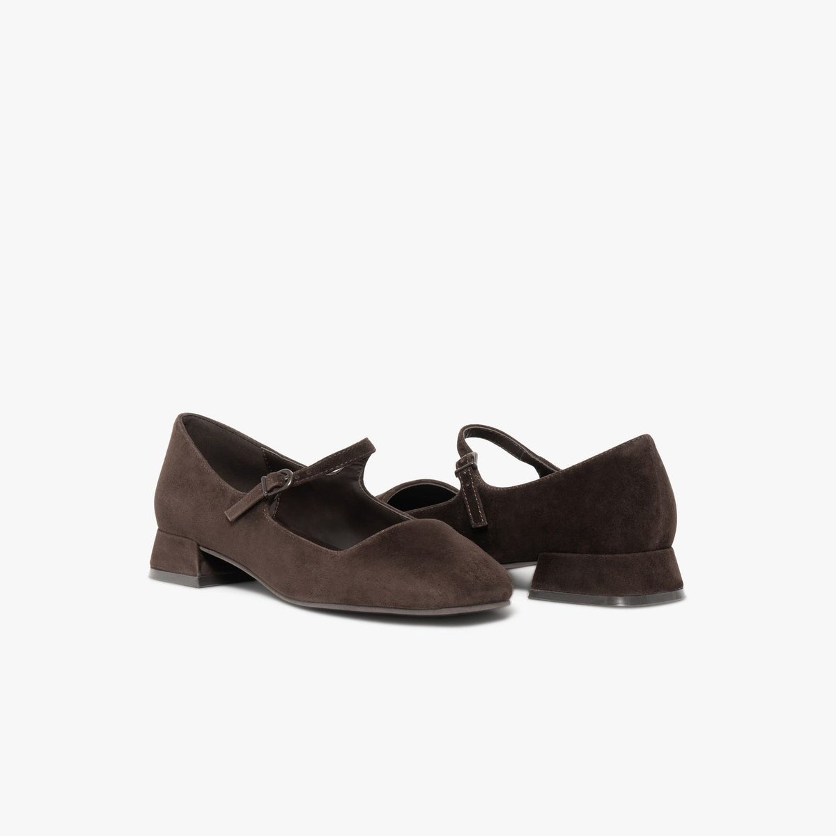 Ballerine en cuir BEATRIZ marron chocolat, BOCAGE