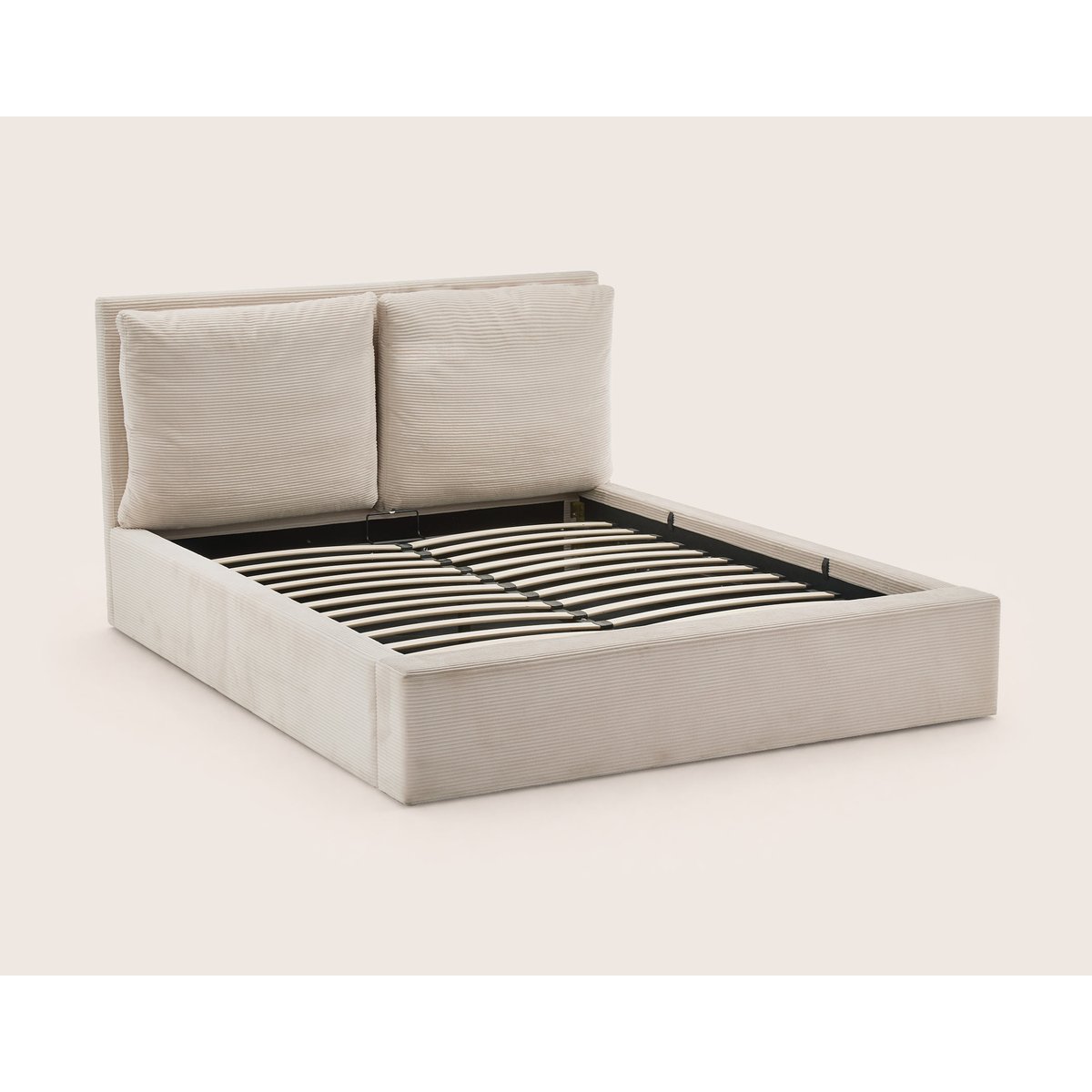Lit coffre - PIVOINE beige, BEST MOBILIER