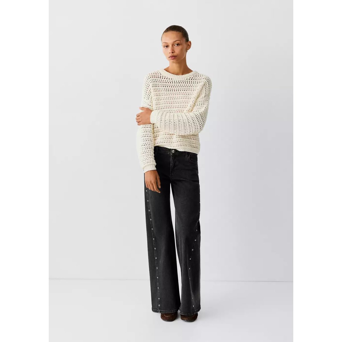 Jeans storm black denim, MANGO TEEN