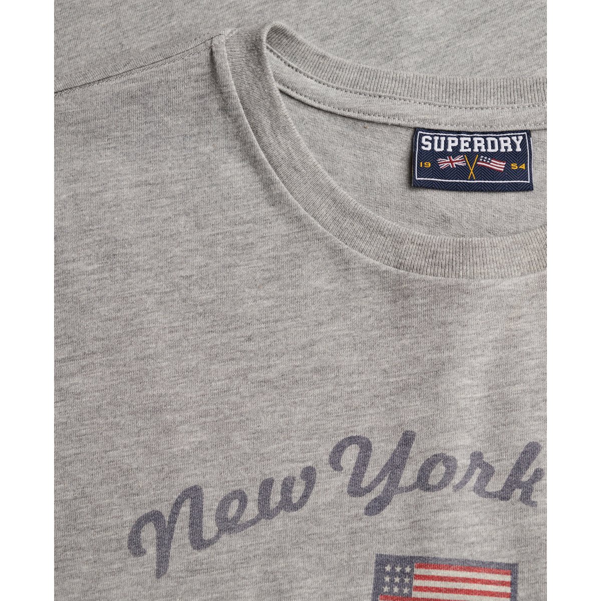 T-shirt Athletic Essentials Graphique Coupe Ajustée gris chiné, SUPERDRY
