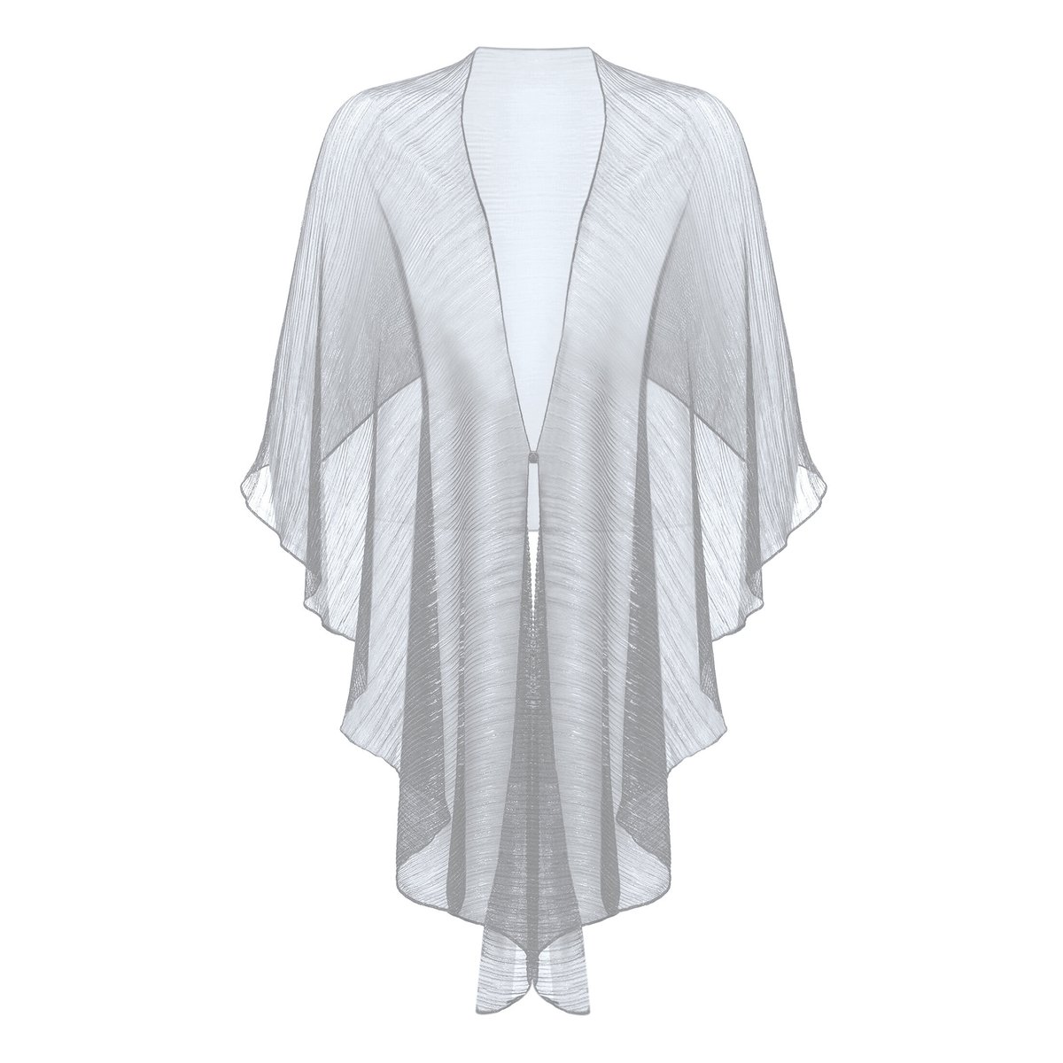 Cape au look scintillant gris/argenté, VERA MONT