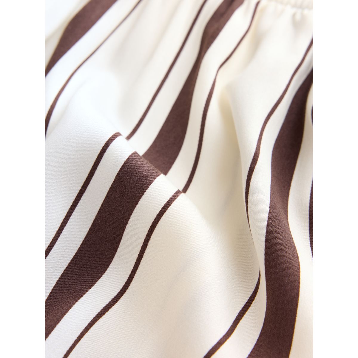 Pyjama short et débardeur nageur studio rayures crème/marron chocolat, NEXT