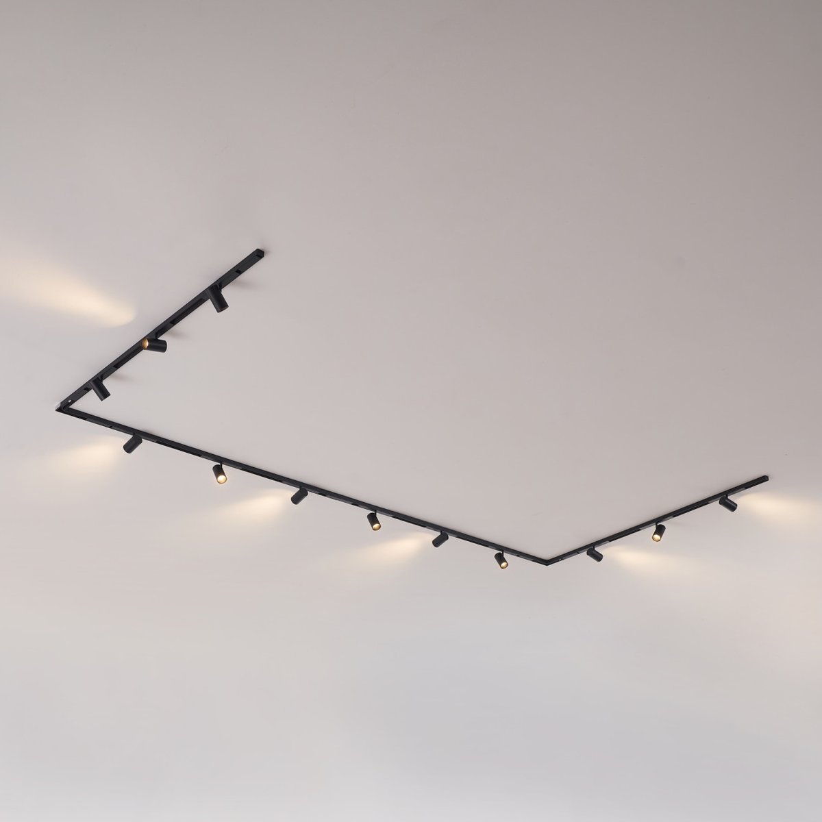 Kit rail magnétique 80W en U - LYNE noir, KOSILUM