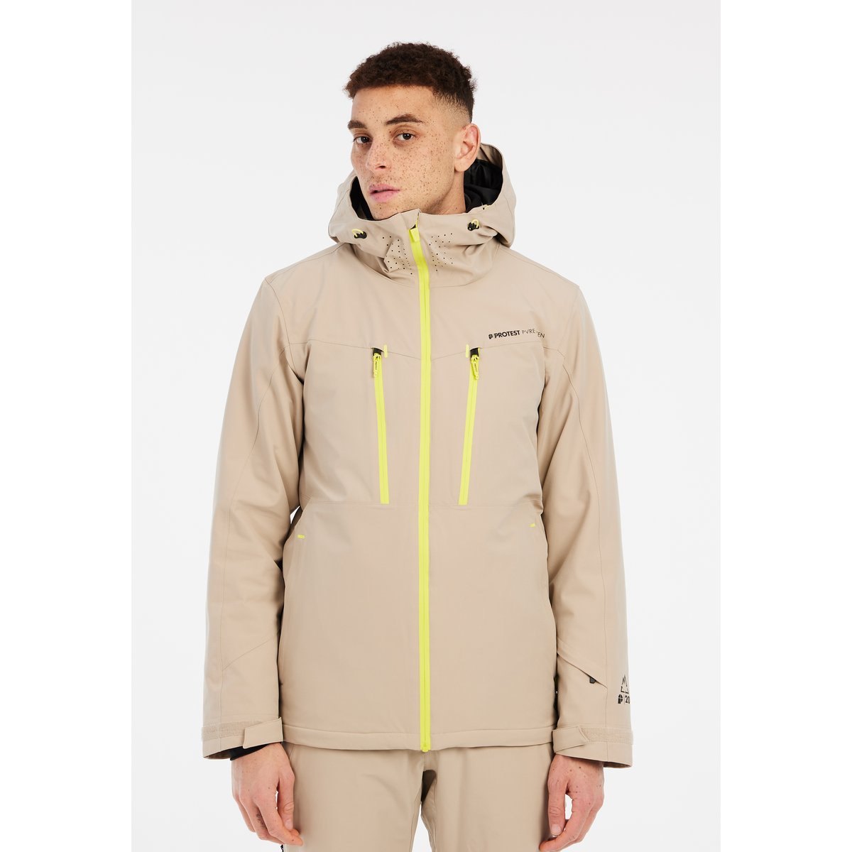 Veste de ski et de snowboard PRTTIMOTHY bamboobeige, PROTEST
