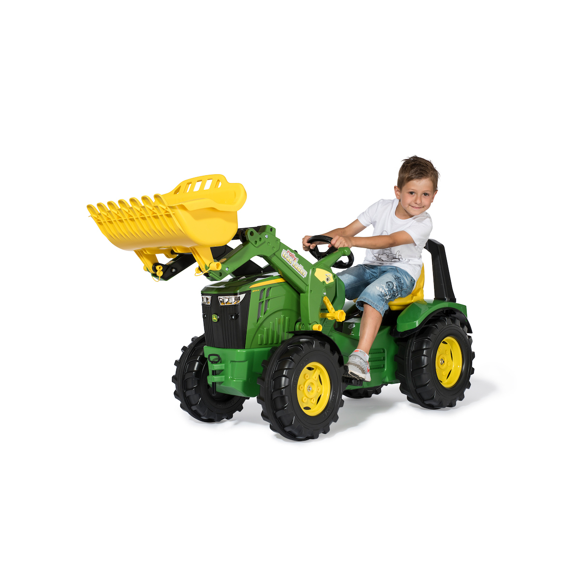 Tracteur a pédales rollyX-Trac Premium John Deere 8400R vert et jaune, ROLLY TOYS