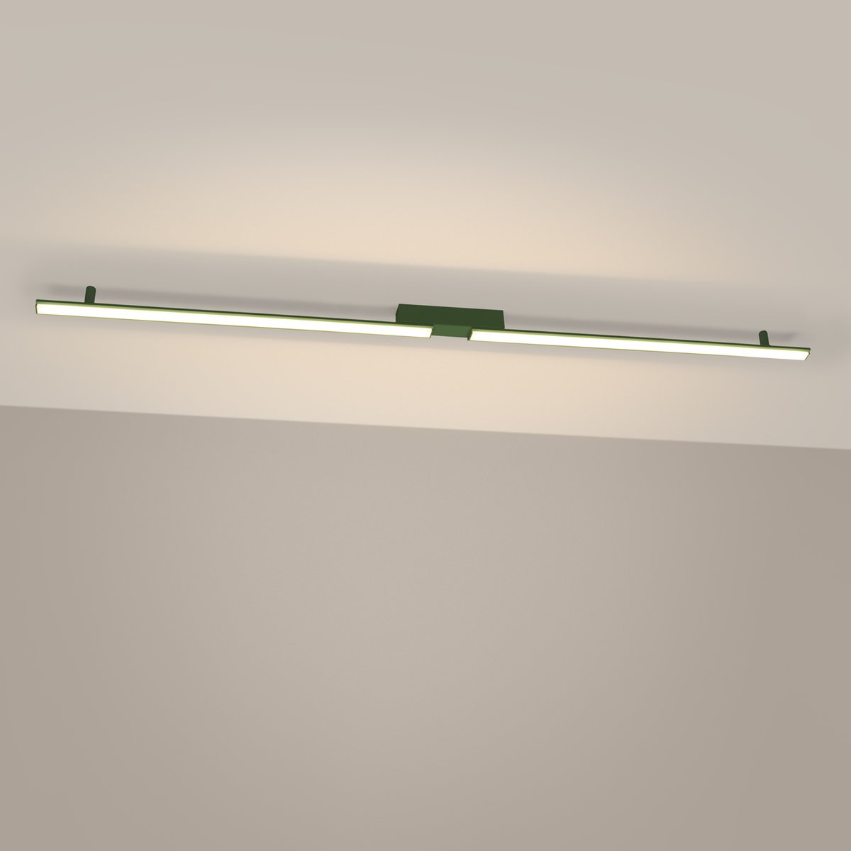 Plafonnier Aluminium Vert Olive LED 2 Lagom vert olive, EDEN