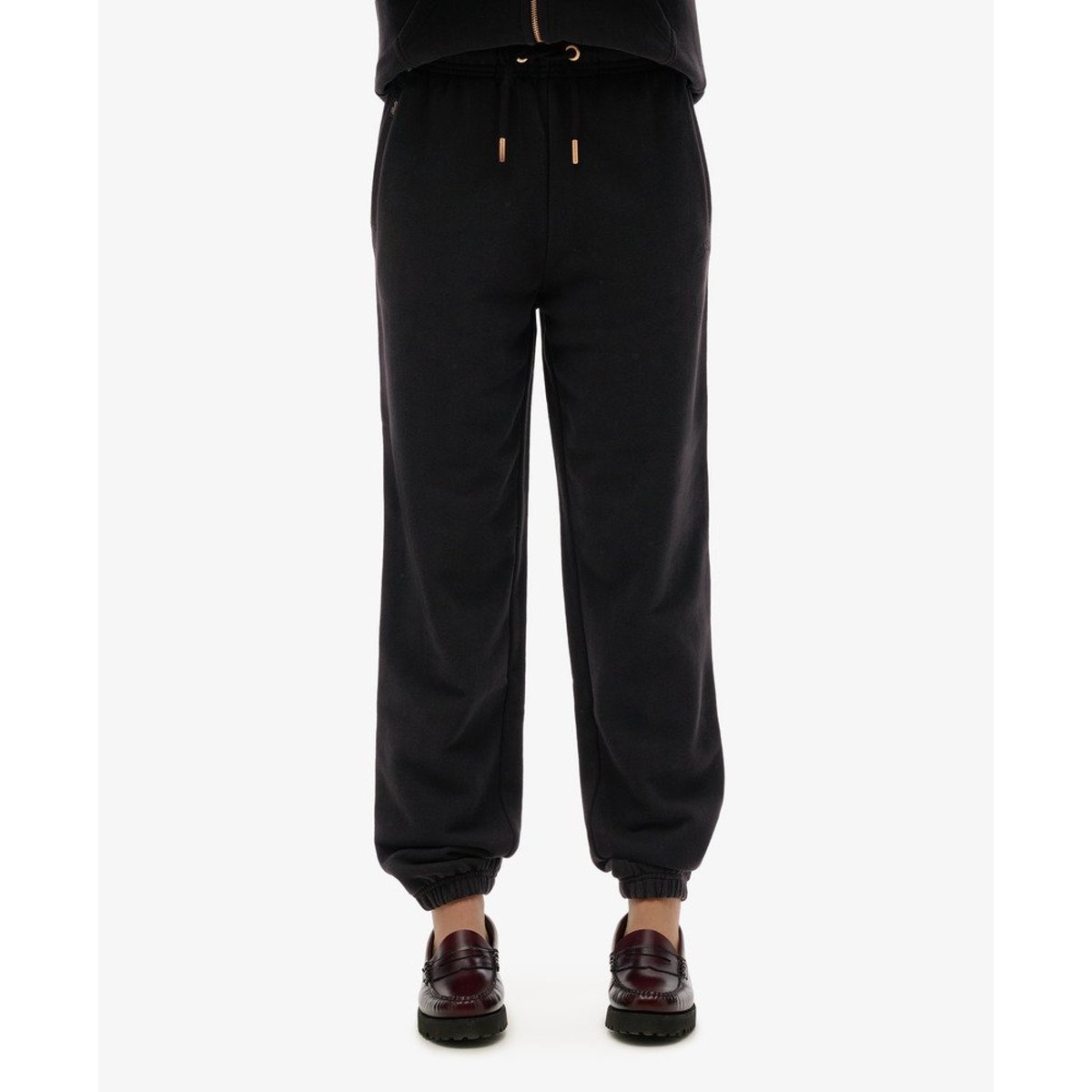 Pantalon de survêtement à logo Athletic Essentials noir, SUPERDRY
